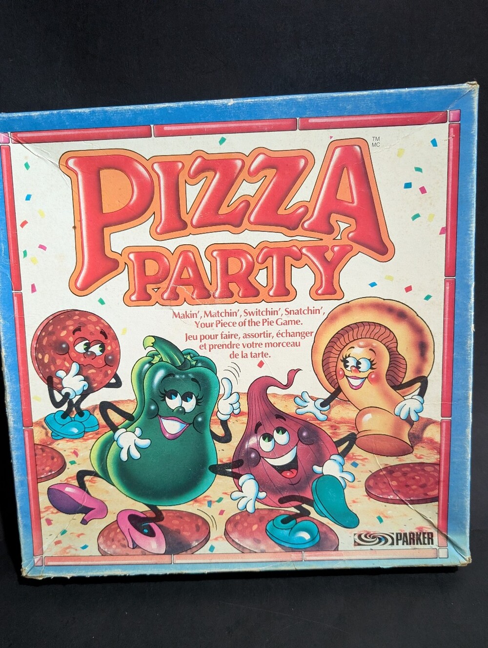 Vtg Pizza Party Board Game Parker Brothers 1987 (Missing One Switch Piece)